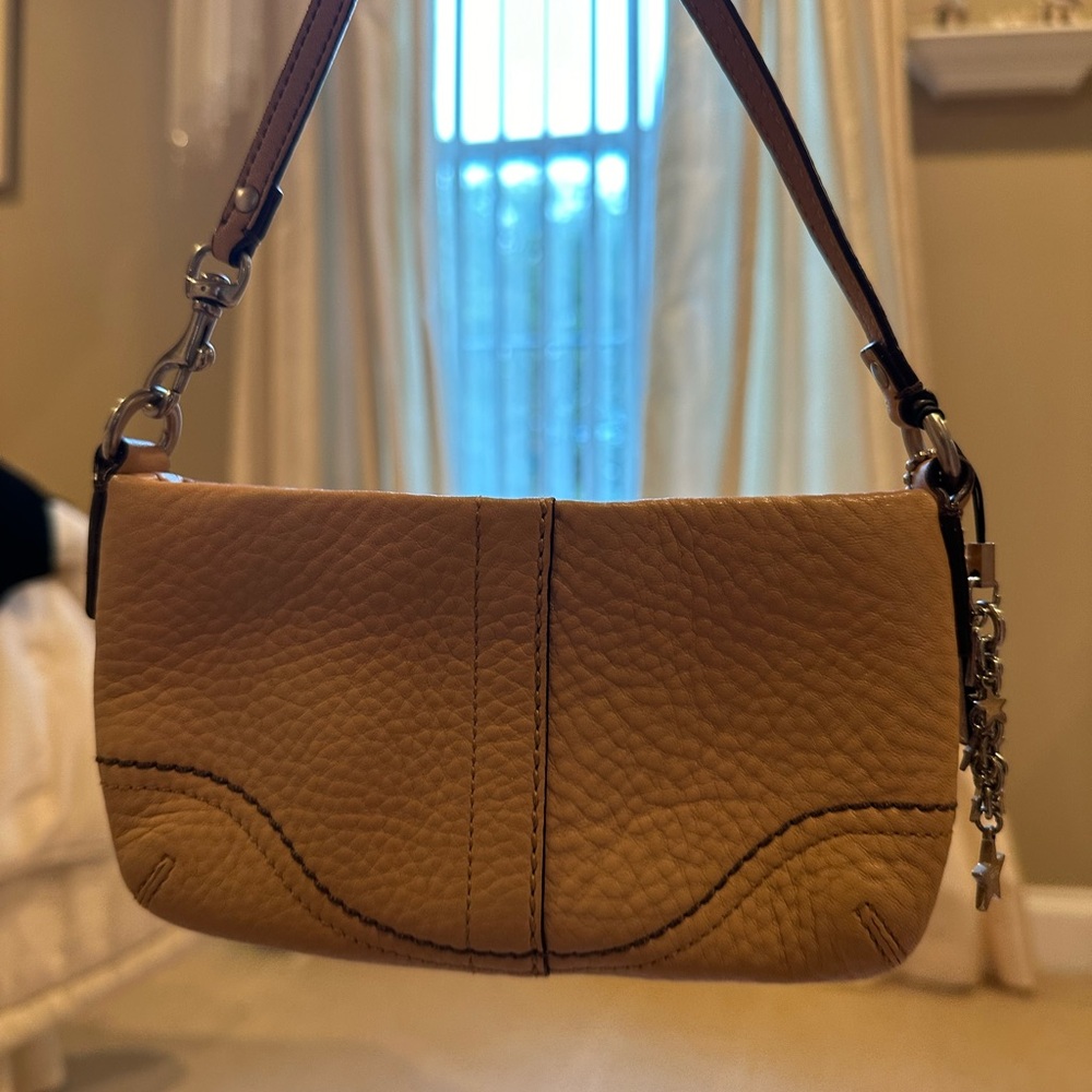 Tan coach bag